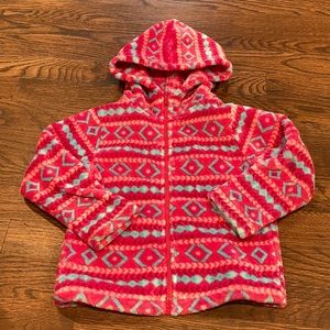 Outdoor Kids Print Fleece Hoodie